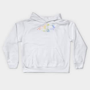 Don't Panic: Organize! (Rainbow Version 2) Kids Hoodie